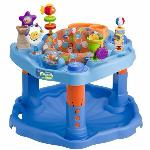 Exersaucer
•Encourages baby’s mental & physical development

•Features a variety of shapes, colors & toys & allows a variety of rocking, bouncing & spinning activities

•3 height adjustments

•Use with children approx 4 months to walking age; max height 30"

•Folds flat for travel & storage