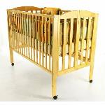 Solid Wood Full Size Folding Crib

·Solid wood full size crib rental includes mattress, mattress cover and fitted sheet. 

·Complies with all current safety regulations and has fixed sides. 

·Sturdy, rolls and folds.


